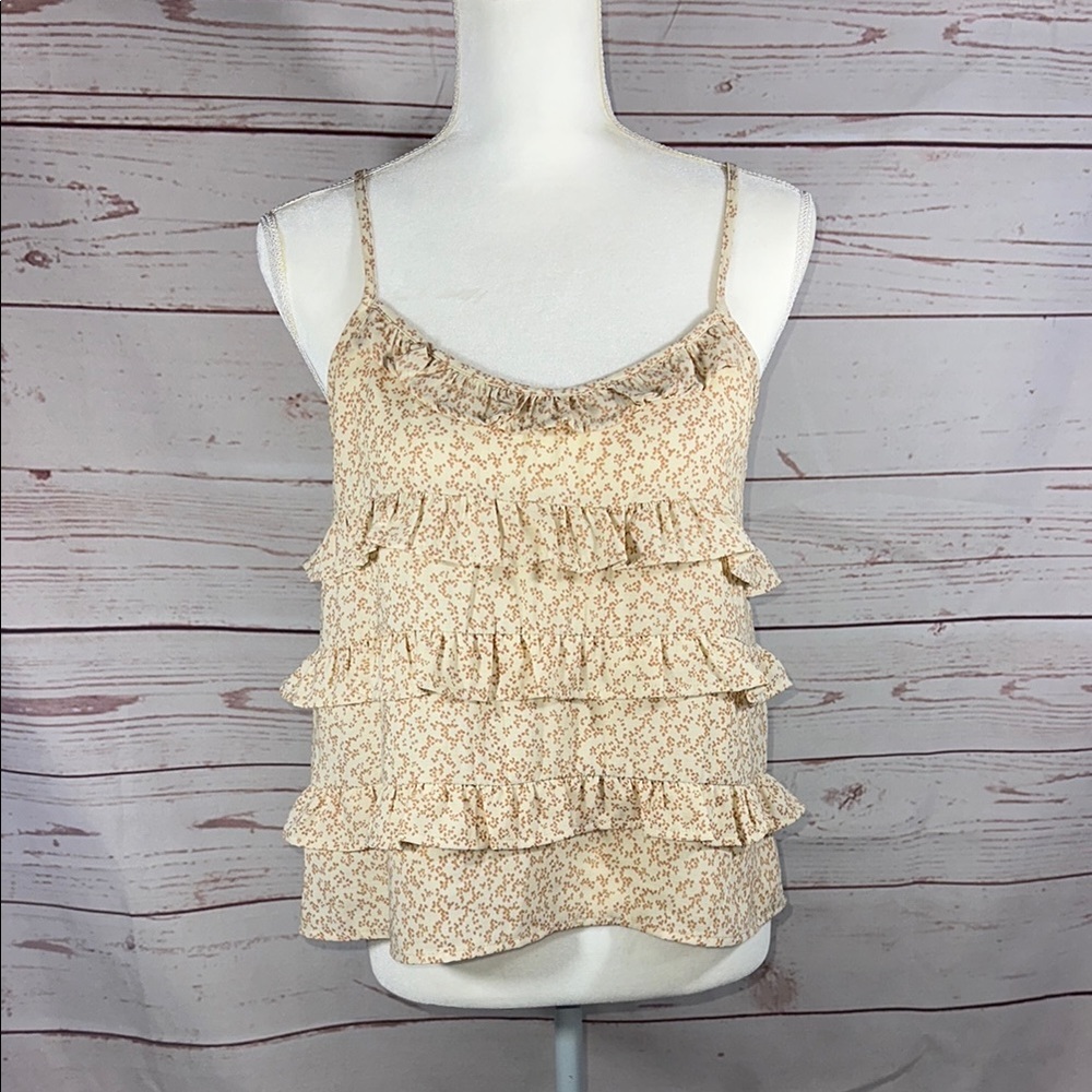 Paper Crane - Floral Ruffle Top